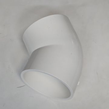 4 in. Schedule-40 PVC 45-Degree Elbow Pipe Fitting NSF SCH40 ASTM D2466 4" for HVAC/Plumbing