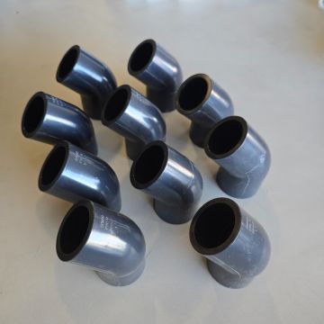 10-Pack 1 in. SCH80 PVC 45-Degree Elbow Fittings (Socket)