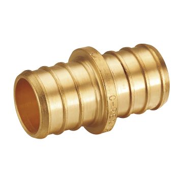 1/2 in. PEX-B Coupling (Lead Free DZR Brass NSF F1807 PEX Pipe Crimp/Clamp Fitting)