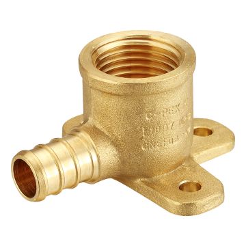 3/4 in. PEX-B x 3/4 in. NPT Drop Ear 90° Elbow (Lead Free DZR Brass NSF F1807 PEX Pipe Crimp Fitting)