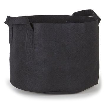 247Garden 15-Gallon Aeration Fabric Pot/Plant Grow Bag w/Handles (Black 14.5H x 17D)