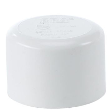 2 in. SCH40 PVC End Cap/End Plug NSF Schedule-40 Pipe Fitting