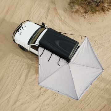 BYO 270-Degree Free Standing Awning for 4X4 Off-Road Vehicles, SUV, Work Van, Camper, Car Wash and Taco Stand Business (Driver Side)