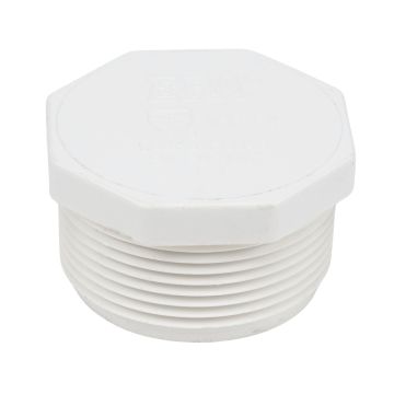 1-1/4 in. SCH40 PVC Male Thread Plug NSF Schedule-40 Pipe Fitting