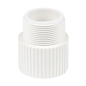 4 in. Schedule-40 PVC MPT x S Male Adapter Pipe Fitting NSF SCH40 ASTM D2466 4" NPT x Slip
