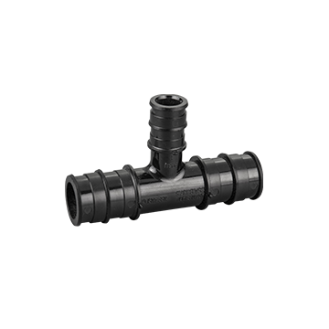 3/4" x 3/4" x 1/2" PEX-A Tee ASTM F1960 PPSU Plastic Cold Expansion PEX Fitting