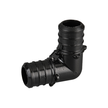 3/4 in. Plastic PEX-B Barb 90-Degree Elbow Crimp Fitting