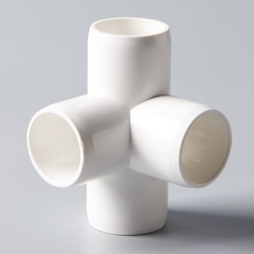 1/2 in. 4-Way SCH-40 PVC Fitting ASTM D2466 Plumbing-Grade