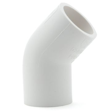 1/2 in. SCH40 PVC 45-Degree Elbow Fitting Schedule-40 Pipe Fitting NSF ASTM ANSI