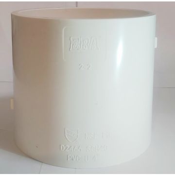 4 in. SCH40 PVC Coupling/Coupler NSF Schedule-40 Pipe Fitting