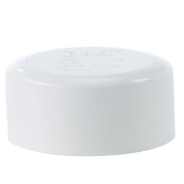 3 in. SCH40 PVC End Cap/End Plug NSF Schedule-40 Pipe Fitting