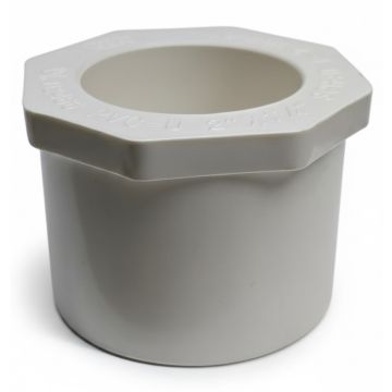 2 x 1-1/4 in. Schedule-40 PVC Reducing Ring/Reducer Bushing Pipe Fitting NSF SCH40 ASTM D2466 2" Spigot x 1.25" Socket
