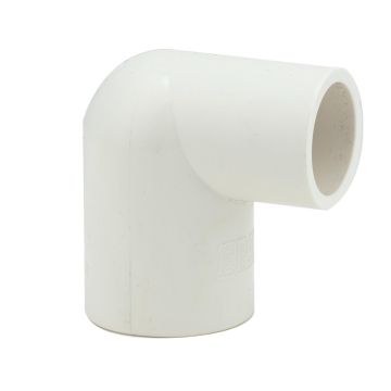 1-1/4 x 1 in. Schedule 40 PVC 90-Degree Reducing Elbow Fitting NSF SCH40 ASTM D2466