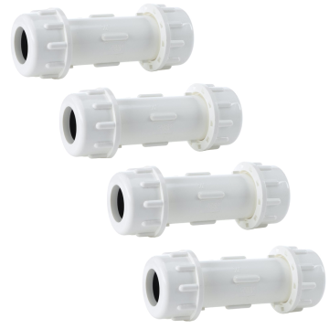 3/4 in. SCH40 PVC Compression Coupling 4-Pack