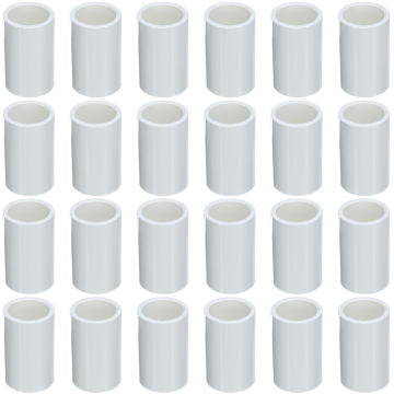 24-Pack 3/4 in. Schedule 40 PVC Slip Couplings/Couplers NSF Pipe Fittings SCH40 ASTM D2466