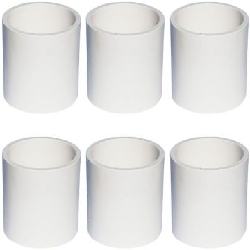 6-Pack 1-1/4 in. Schedule 40 PVC Coupling/Coupler Pipe Fitting NSF SCH40 ASTM D2466 1.25"