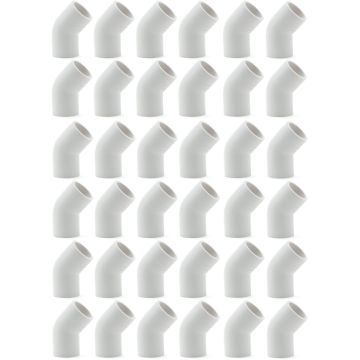 36-Pk 1/2 in. Schedule 40 PVC 45-Degree Elbows NSF/ASTM Pipe Fittings SCH40 ASTM D2466