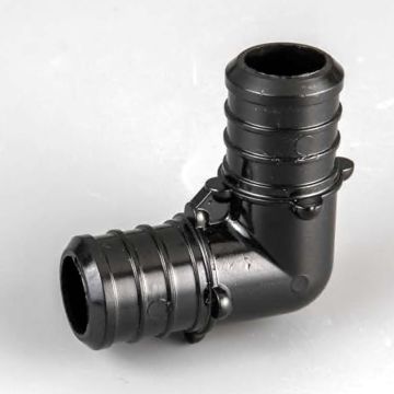 3/4 in. Plastic PEX-B Barb 90-Degree Elbow Crimp Fitting
