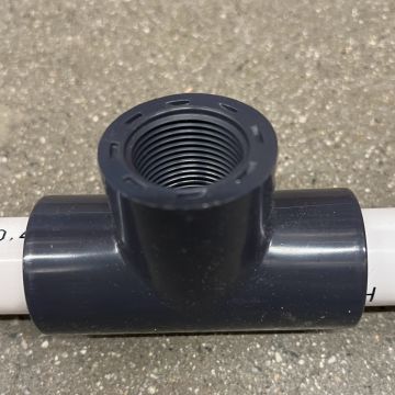 3/4 in. SCH80 PVC Female-Threaded Tee for Schedule-80 High Pressure Pipe Fitting NSF ASTM ANSI