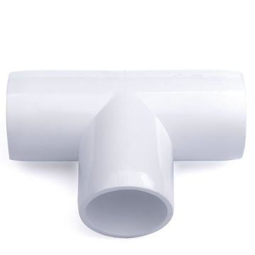 247Garden 1/2 in. PVC 3-Way Tee Fitting - ASTM SCH40 Furniture-Grade