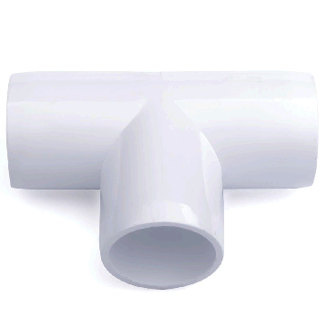 1-1/2 in. SCH-40 PVC Tee 3-Way Fitting ASTM Furniture-Grade Connector 1.5"