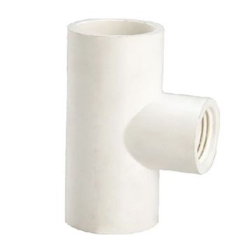 3/4 x 1/2 in. SCH40 PVC Reducing Female Tee NSF-Certified