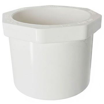 1-1/2 x 1-1/4 in. Schedule-40 PVC Reducing Ring/Reducer Bushing Pipe Fitting NSF SCH40 ASTM D2466 1.5" Spigot x 1.25" Socket