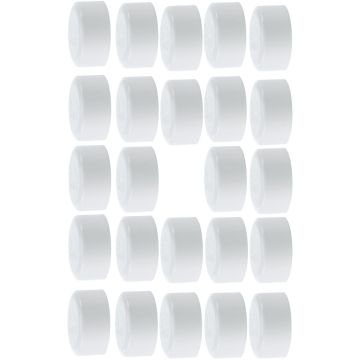 24-Pk 6" SCH40 PVC End Cap/Plug Pressure Pipe Fitting NSF-PW White ASTM D2466 