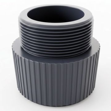 2 in. Schedule 80 PVC Male Adapter, Sch-80 Pipe Fitting (Socket x MPT) NSF ASTM D2467/D2464 NPT
