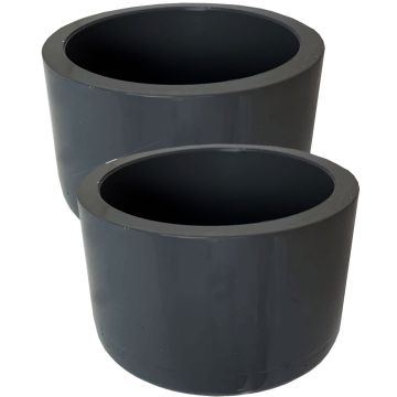 2-Pk 3 in. Schedule 80 PVC End Cap Pipe Fitting NSF SCH80 ASTM D2467