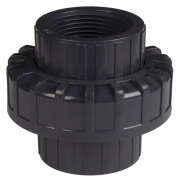 1-1/2 in. SCH80 PVC Slip Union FNTP x FNPT Female Threaded-Fitting for 1.5" High Pressure Schedule-80 Pipes