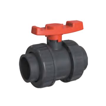 1/2 in. SCH40 PVC True Union Compact Ball Shut-off Valve Socket-Type ASTM/ANSI Certified