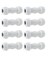 3/4 in. SCH40 PVC Compression Coupling 8-Pack