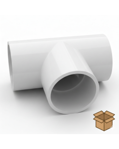 57pcs/Box 2 in. Schedule-40 PVC Tee 3-Way Pipe Fitting NSF SCH40 ASTM D2466 2" Socket