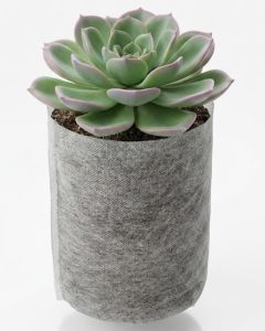 247Garden 10x10" 1-Gallon Aeration Seedling Pot/Nursery Fabric Plant Grow Bag/Cover/Filter (40GSM Non-Woven Eco-Friendly Fabric) Loaded Dimension 6D x 8H