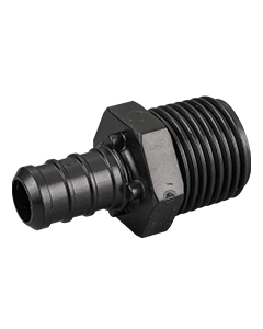 1/2" PEX Crimp x 1/2" Male NPT Adapter Plastic PPSU PEX-B Fitting ASTM F2159 NSF