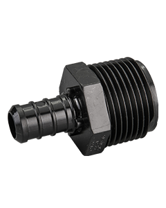 1/2" PEX-B x 3/4" Male NPT Adapter Plastic PPSU PEX Crimp Fitting ASTM F2159 NSF