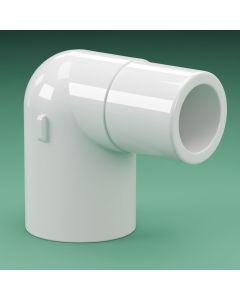 1/2 in. SCH-40 PVC 90-Degree Straight Street Elbow Fitting NSF ASTM D2466 1/2" Slip x 1/2" Spigot 90°