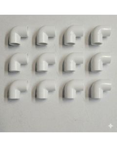 12-PK 1/2 in. Schedule 40 PVC 90-Degree Elbows NSF Pipe Fittings (Socket) SCH40 ASTM D2466 w/Free USA Shipping