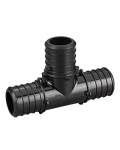 1 in. PEX Crimp Tee Fitting Plastic PPSU ASTM F2159 NSF