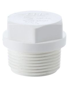 1 in. SCH40 PVC Male Thread Plug NSF Schedule-40 Pipe Fitting