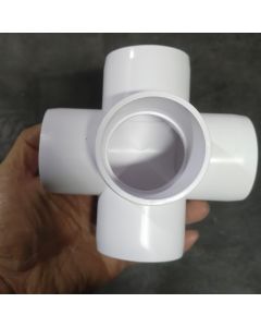 1-1/2 in. SCH-40 PVC 5-Way Elbow Fitting ASTM Furniture-Grade (1.5 inch)