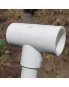 1 x 3/4 in. SCH40 PVC Reducing Tee 3-Way Schedule-40 Pipe Fitting NSF ASTM ANSI