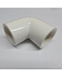 1/2 in. SCH40 PVC 90-Degree Female-Threaded Elbow Schedule-40 Pipe Fitting NSF ASTM ANSI Socket x FPT