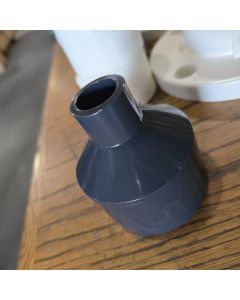 2 x 1/2 in. Schedule 80 PVC Reducing Coupling, Sch-80 High Pressure Pipe Increaser/Reducer Fitting (Socket) NSF ASTM D2467