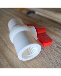 1/2 in. PVC Compact Ball Valve SxS Socket-Fitting for Sch40/80 Pipe Fittings