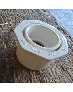 3 x 2 in. Schedule-40 PVC Reducing Ring/Reducer/Busher Pipe Fitting NSF SCH40 ASTM D2466 3" Spigot x 2" Socket