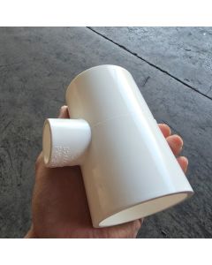 2 x 3/4 in. Schedule-40 PVC Reducing Tee 3-Way Pipe Fitting NSF SCH40 ASTM D2466 2" x 0.75" Socket