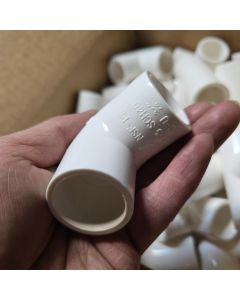 5-Pk 3/4 in. Schedule 40 PVC 90-Degree Elbow NSF Pipe Fittings SCH40 ASTM D2466