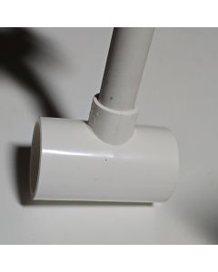 1-1/4 x 1/2 in. SCH40 PVC Reducing Tee 3-Way Pipe Fitting NSF SCH40 ASTM D2466 1.25" x 0.5" T
